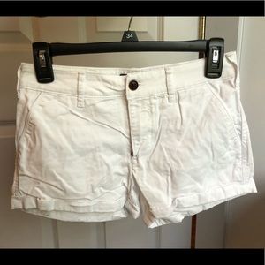 White Khaki Mini Short